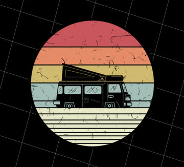 Camp Bus Camping Bus Retro Bus Go To Camp Cool Bus For Family Campers, Png Printable, Digital File