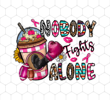 Cancer Ribbon Png, Nobody Fight Alone Png, Please Together Png, Fight Together, Png Printable, Digital File
