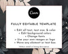Luxury Style Hair Bundle Wrap Editable On Canva, Canva Template, Digital Download HB01