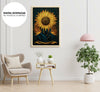 The Sun Tarot Card, Sunflower, Hyper Realistic, Horror Style Art, Poster Design, Printable Art