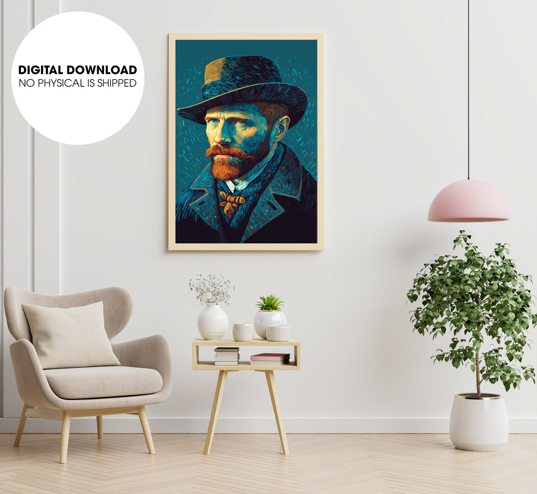 Portrait Of Van Gogh, Van Gogh Self-portrait, Best Artist Paint, Poster Design, Printable Art