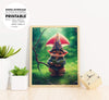 Tiny Gnome And Cute Forest Gnome, Adorable Tiny Pet Design, Poster Design, Printable Art