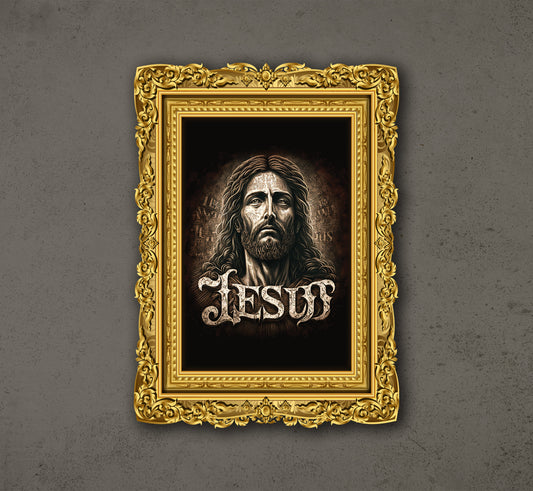 Jesus Christ, We Love Jesus, Jesus Painting, Jesus Portrait, Christian Art, Poster Design, Printable Art