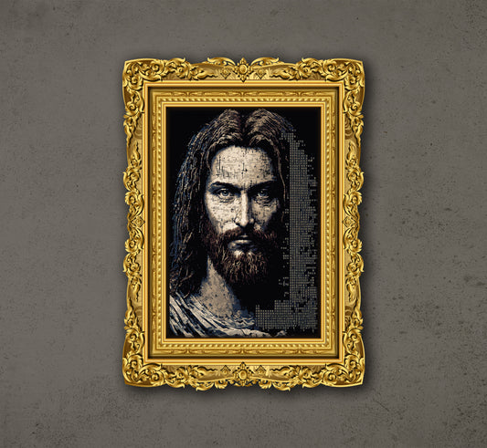 In Jesus We Trust - Jesus Portrait, Gift For Jesus Region Art, Poster Design, Printable Art