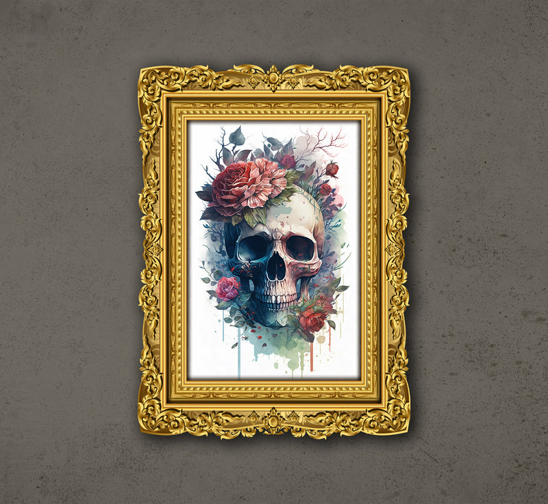 Colorful Skull Print, Printable Wall Art, Abstract Skull, Skull  Illustration, Colorful Wall Decor, Vibrant Art, Skull | Photographic Print