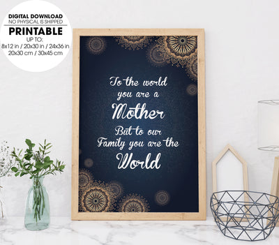 Mother Poster, Best Mom, Best Gift For My Mom, Mother Lover, Poster Design, Printable Art