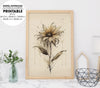 Gerbera Flower, Minimalist Design, Simple Watercolor, Watercolor Painting, Poster Design, Printable Art