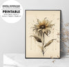 Gerbera Flower, Minimalist Design, Simple Watercolor, Watercolor Painting, Poster Design, Printable Art