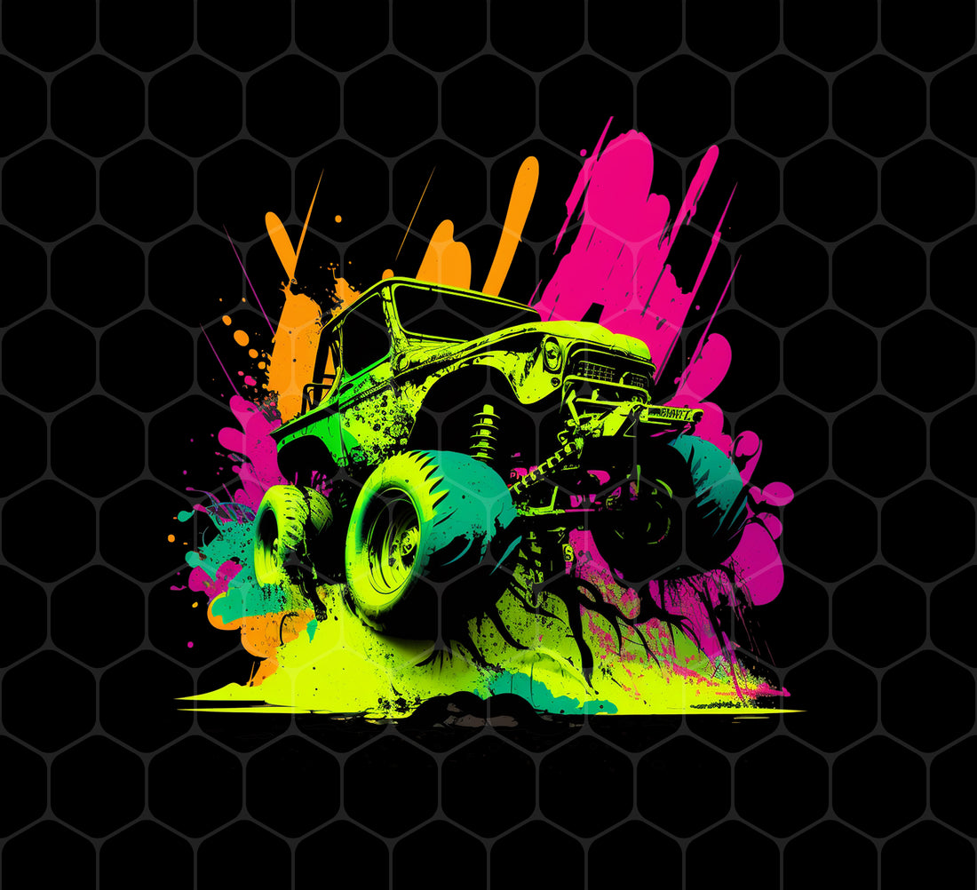 Car Lover Gift, Car In Neon Style, Love Neon Car, Cool Car On Road, Png Printable, Digital File