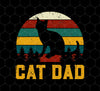 Cat Lover, Retro Cat Dad, Kitten Love Gift, Vintage Cat, Best Of Meow, Png Printable, Digital File