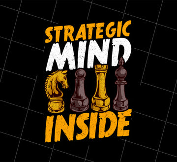 Chess Strategic Png, Mind Inside Png, Chessboard Strategy Png, Png Printable, Digital File