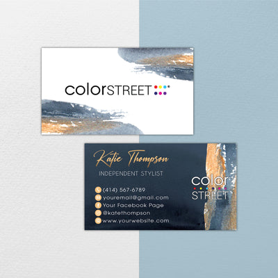 Printable Color Street Business Cards, Color Street Application Cards CL206