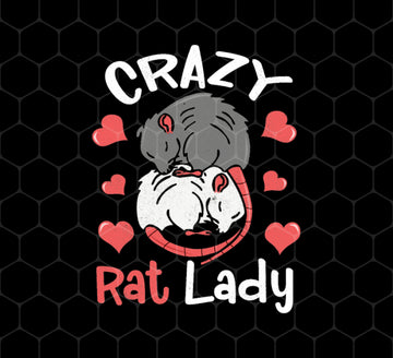 Crazy Rat Lady, Love Rat, Couple Of Rat, Mouse Couple, Anniversity Gift, Png Printable, Digital File