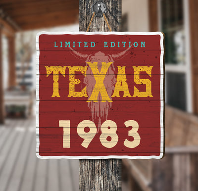 This Texas Lover Retro Style Wood Sign is a perfect birthday gift for anyone born in 1983. It has a plywood construction for an authentic, rustic look and feel. The word “Texas” is printed in the classic font from the era and makes an ideal choice for anyone with a sense of nostalgia.