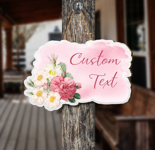 This custom shop sign is the perfect way to show off your business. Featuring your personalized name, this wall art sign will make an elegant statement that is sure to stand out in any commercial setting. With quality craftsmanship and materials, this personalized shop sign will make sure your store's name is displayed with pride.