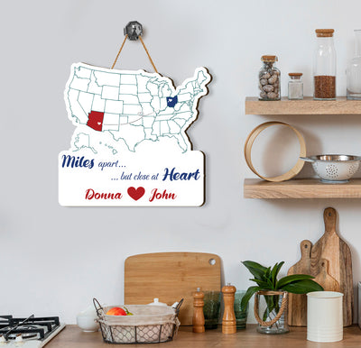 This personalized couple's state sign is perfect for any couple to show their love for each other. Customizable with couple names and their state, this plywood sign is a unique gift for anniversaries or any special occasion. Show your love and make it personal with this sign.