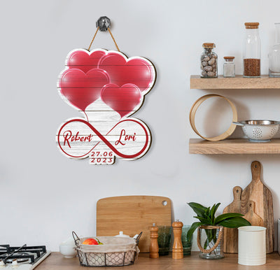 Personalize your anniversary date with a custom-crafted wooden sign. Made with high-quality plywood, this sign features your couple names and anniversary date for a timeless statement that will last for years. Celebrate your special day with this unique, lasting piece.