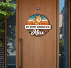 This Personalized Wood Sign For Dog is a great choice for those looking to add a personalized touch to the home. The sign is made of plywood, ensuring durability and a long lifetime. The name of your cat is displayed in a retro font, making this a truly unique modern decoration.