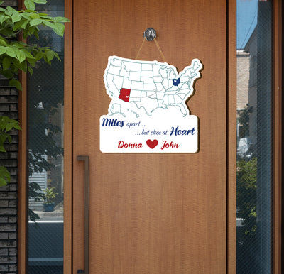 This personalized couple's state sign is perfect for any couple to show their love for each other. Customizable with couple names and their state, this plywood sign is a unique gift for anniversaries or any special occasion. Show your love and make it personal with this sign.