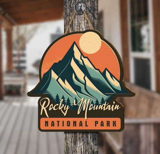 This Custom National Park's Name Wood Sign is perfect for adding some old-fashioned style to your home. Hand-crafted from sturdy plywood and featuring a vibrant retro design, this sign is a great way to show your love for your favorite national park.