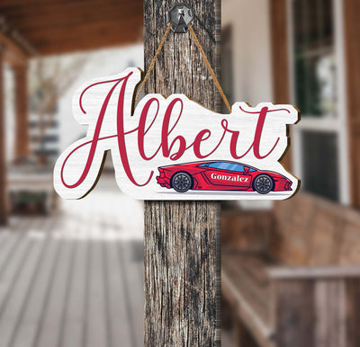 This Personalized Name Sign is perfect for Baby Boy Rooms. It is made from durable laminated Plywood, with a personalized name of your choice. It's the perfect way to make your child's room extra special.