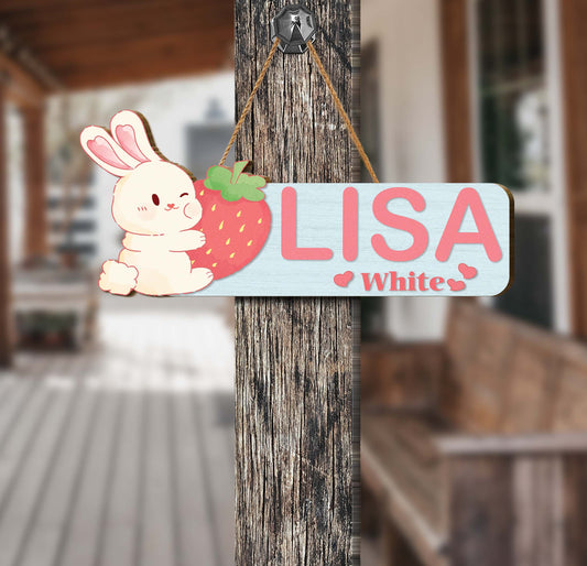 This Room Sign from Custom Name's is perfect for personalizing a little girl's bedroom. The plywood construction is sturdy and comes with a personalized name. Let your kid show off their unique style with this stylish and fun home sign.