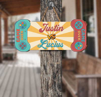 Add a personalized touch to a kid's bedroom with our Custom Wooden Sign. Handcrafted from quality wood and engraved with your chosen name, this room sign will match any decor and endure the years. Perfect for twin bedrooms!