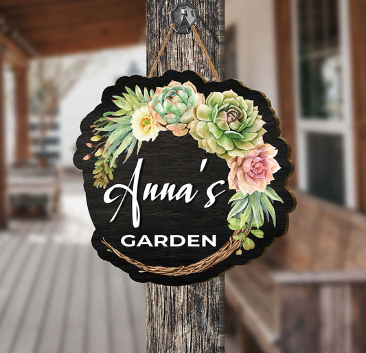 Personalize your garden with this custom wooden sign. Handcrafted from quality plywood, this sign will make a lasting addition to your outdoor décor, enhancing your garden and flower beds with a personal touch. For a unique and timeless statement, trust Custom Garden Wooden Sign.