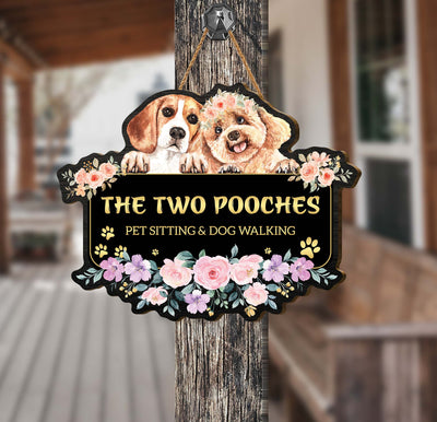 This unique custom pet sitting and dog walking sign is the perfect addition to your business. It is made from quality plywood and is personalized with your exact specifications. This sign is sure to make a lasting impression on customers and attract more business.