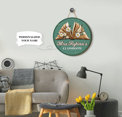 This Wooden Sign from Custom Name is perfect for any classroom. Made from durable, thickly plywood, this personalized and custom-engraved sign is sure to last for years. Its unique and modern design adds a special touch to your classroom.