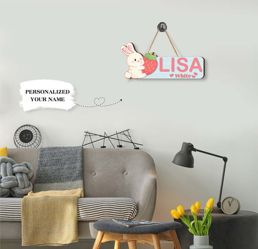 This Room Sign from Custom Name's is perfect for personalizing a little girl's bedroom. The plywood construction is sturdy and comes with a personalized name. Let your kid show off their unique style with this stylish and fun home sign.