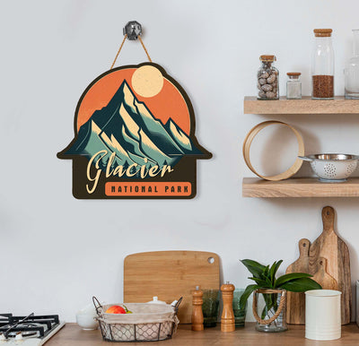 Personalized National Park As Required Wooden Sign, Glacier Park Plyood Sign WS34