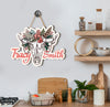 This custom wooden sign is the perfect way to make a statement. Its personalized plywood design features a classic cow head white template, providing a unique and stylish aesthetic. Use this sign to decorate your home or office with a touch of rustic charm.