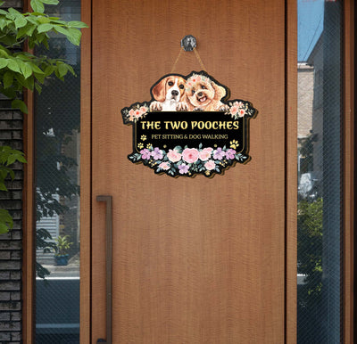 This unique custom pet sitting and dog walking sign is the perfect addition to your business. It is made from quality plywood and is personalized with your exact specifications. This sign is sure to make a lasting impression on customers and attract more business.