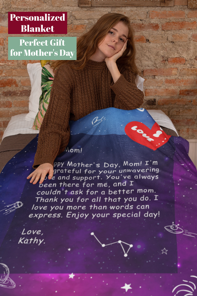 Letter For Mom, Mother Day Blanket Gift, Personalized Blanket - Gift For Mother Day BL02