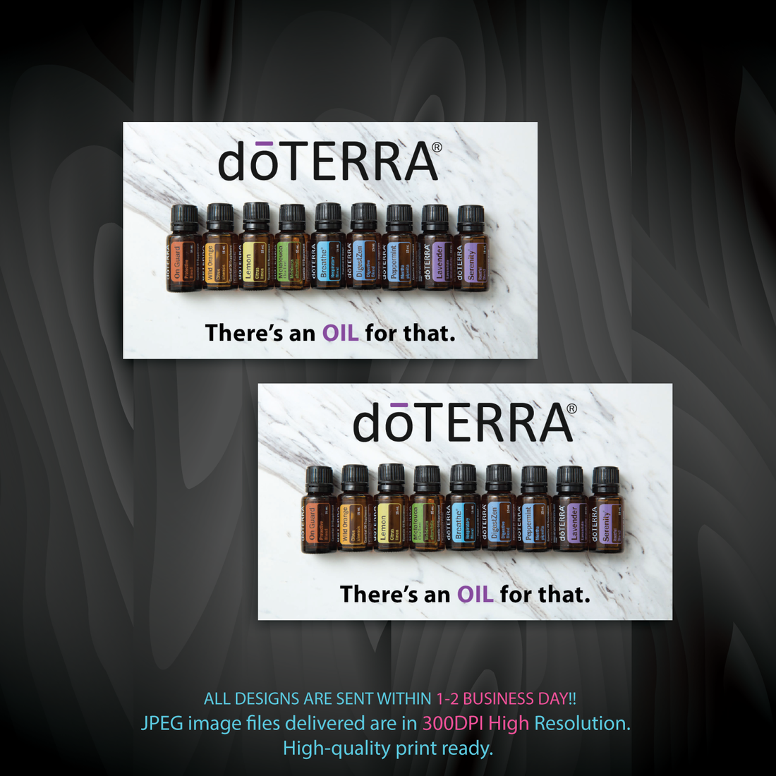 Personalized Doterra Business Card, Essential Oils Business Cards DT98