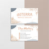 Flowers Pastel Personalized Doterra Business Card, Essential Oils Business Cards DT120