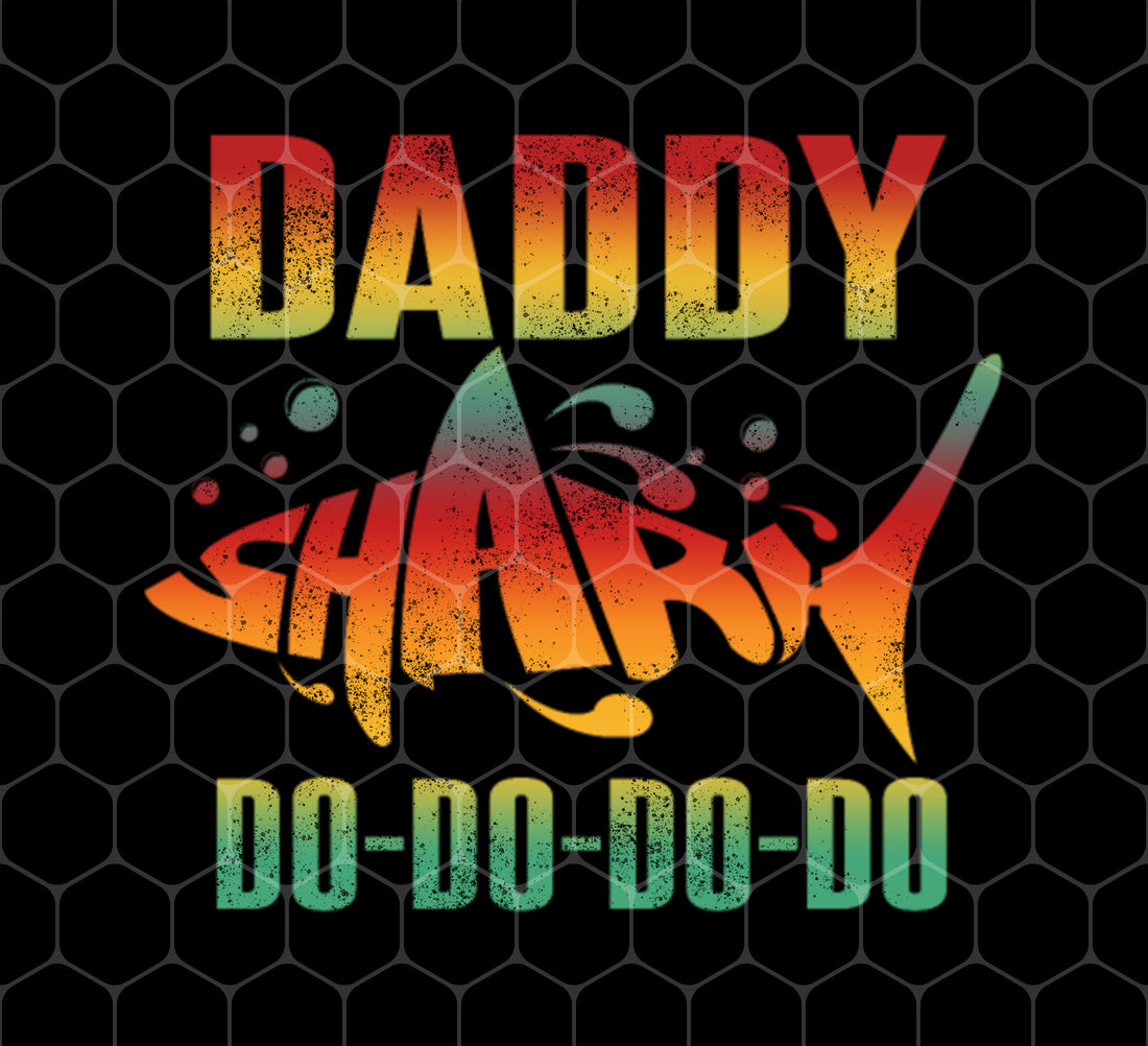 Daddy Shark Doo Doo, Father Day Gift, Lovely Shark Colorful, Png Printable, Digital File
