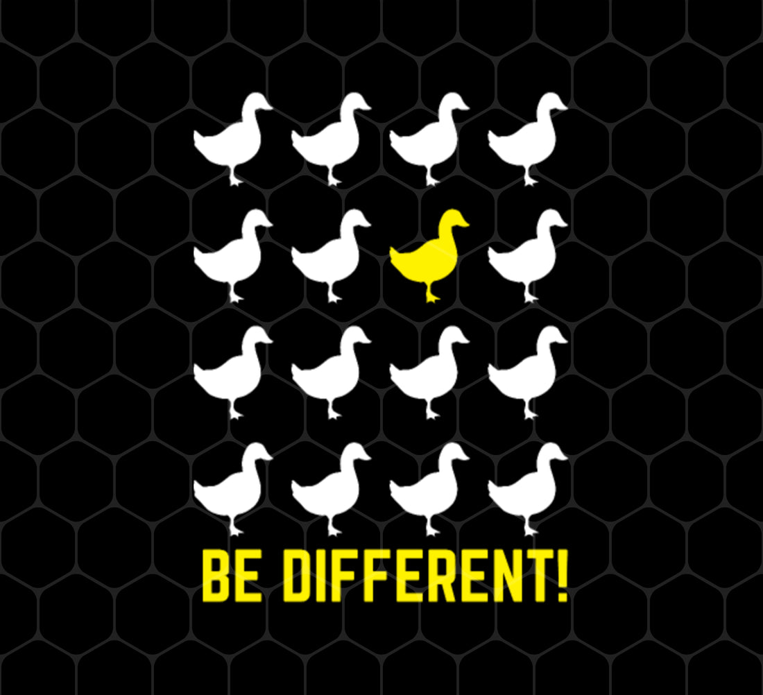Different Duck, Be Different, Love To Different, Best Of Different Lover, Png Printable, Digital File