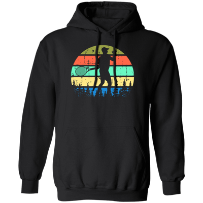 Retro Tennis, Tennis Coach Gift Pullover Hoodie