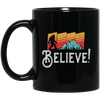 Retro Bigfoot, Believe Bigfoot Sasquatch, Retro Bigfoot Love Gift Black Mug