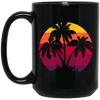 Sunset, Palm And Beach. The Perfect Holiday With Palm Tree