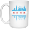 Chicago Skyline Shirt Silhouette IL City Flag Gift