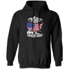 American Flag, Proud American Farmer, Tractor Love Gift, American Farmer Pullover Hoodie