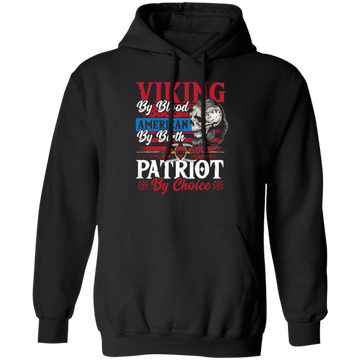 Viking Gift Skull Lover Viking By Blood American By Birthday Patriot By Choice