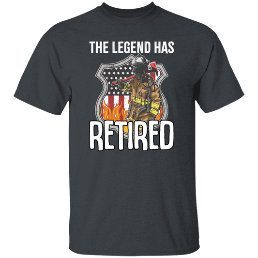 The Legend Has Retired Firefighter Retirement Gift Unisex T-Shirt