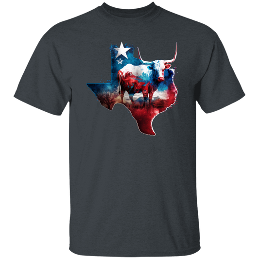 Love Texas, Cow In Texas, Best Of Texas, Best Cow Lover Gift, Texas Cow Unisex T-Shirt