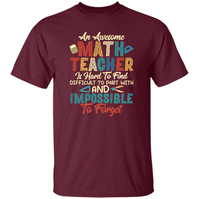 Retro Teacher Gift, An Awesome Math Teacher Is Hard To Find