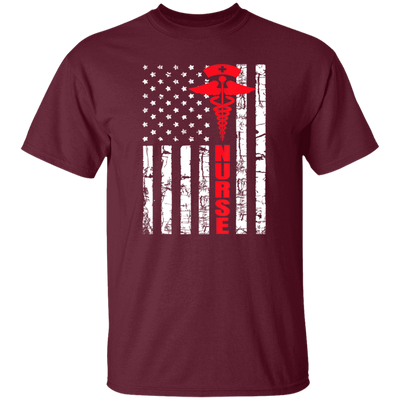 Patriotic American USA Flag Registered Nurse Unisex T-Shirt