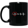 Cheese Lover, Best Food Is Cheese, Cheese Heartbeat, Love Cheese, Cheese And Heartbeat Black Mug